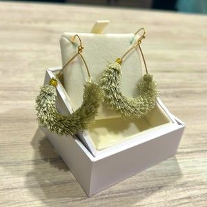 Dangle hoop earrings